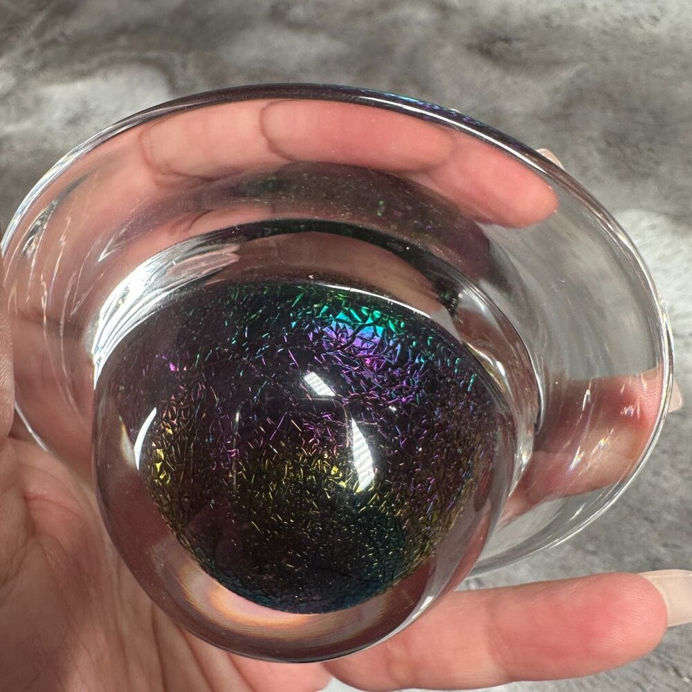 Vintage 1993 Sci Fi Channel Numbered 208/400 Saturn Planet Galaxy Paperweight - Picture 9 of 16
